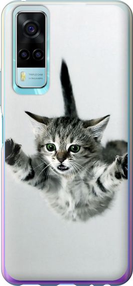 Чехол на Vivo Y31 Летящий котёнок "2322u-584-17620"