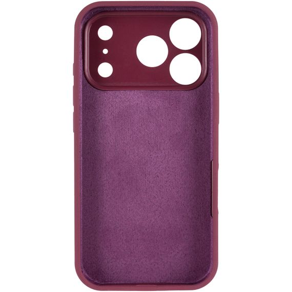 Чохол Silk Full Camera Protective (AA) NO LOGO для Apple iPhone 17 Pro Max / 18 Pro Max (6.9") Бордовий / Plum | Зображення 2