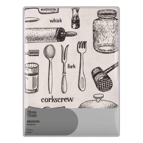 Скатертина ARDESTO Kitchen 140х180см, 90% поліестер, 10% бавовна (ART08KN)
