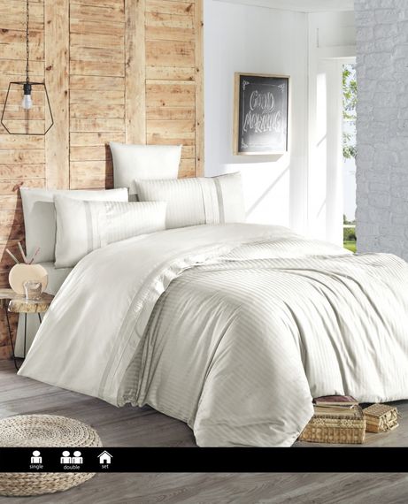 Постельное белье First Choice Ranforce Deluxe 200 х 220 см Gala Cream