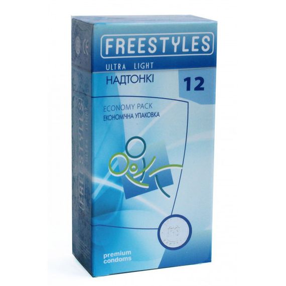 Презервативи FREESTYLES No12 Ultra Light, Супертонкі Sex Aura