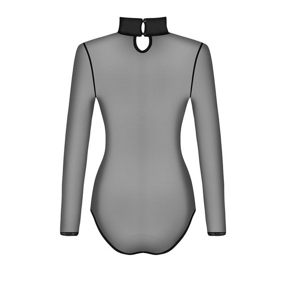 Боди Obsessive B136 из полупрозрачной ткани, черный, XS/S sexstyle | Зображення 5