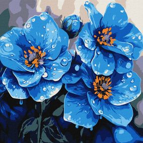 Картина за номерами "Фіалки щоранку" KHO3317, 30х30 см
