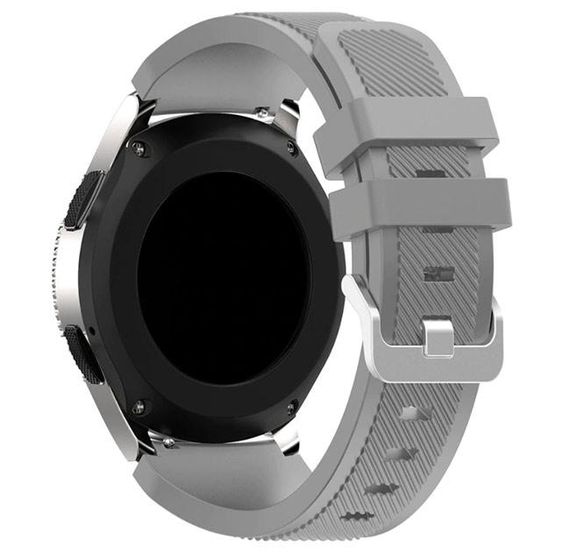 Силіконовий ремінець для годинника Samsung Galaxy Watch 46 mm SM-R800 - Grey | Зображення 1