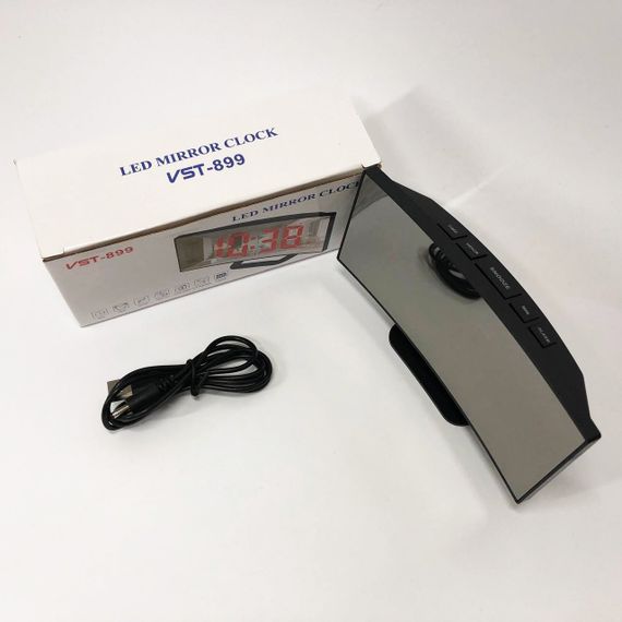 Годинник настільний VST-899-4 USB з зеленим циферблатом, Електронний настільний годинник light | Зображення 7