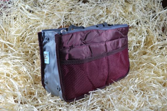 Органайзер сумка в сумку Bag in bag maxi бордовый | Зображення 1