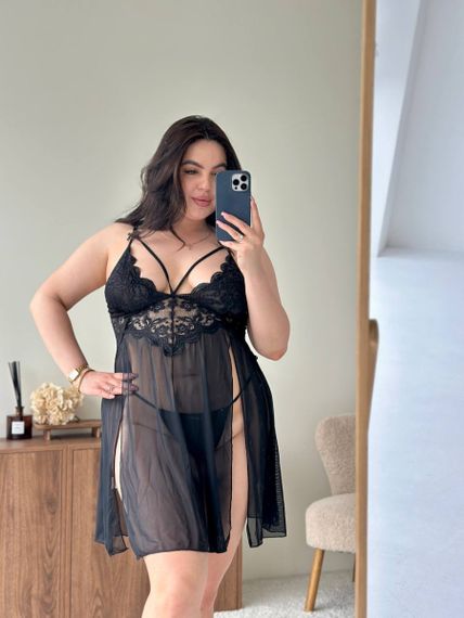 Пеньюар PLUS SIZE із трусиками | Зображення 2