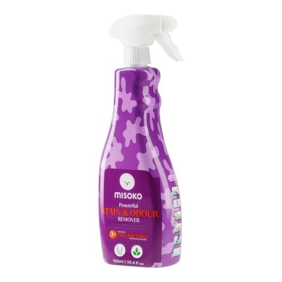 Спрей проти плям та запахів від собак з лавандою Misoko Stain & Odor Remover Lavender, 750 мл | Зображення 1