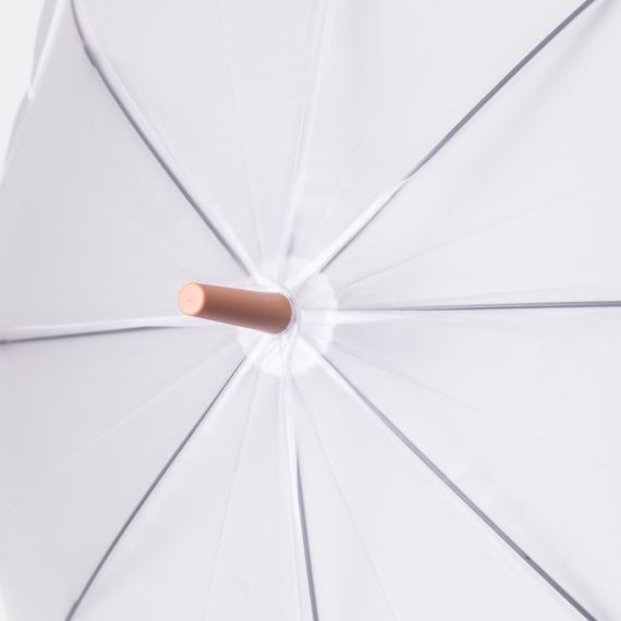 Класична парасолька-тростина напівавтомат з поліестеру 8 спиць діаметр 92 см HP-23-10 | Зображення 7