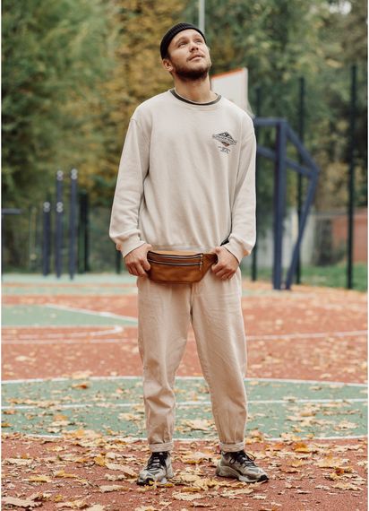 Поясна сумка бананка шкіряна Sambag Tirso BTSm натуральна руда шкіра 30.5 х 14 см (81333121wm) | Зображення 3