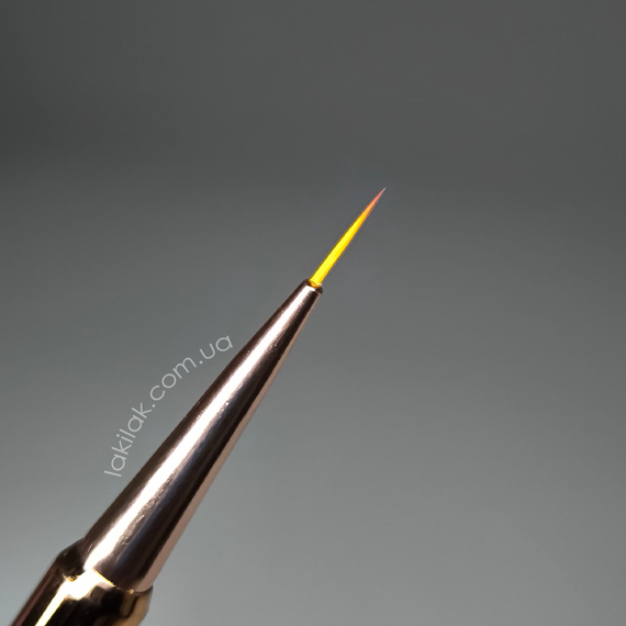 Двосторонній пензлик для гелю №5 (висота ворсу 7мм) +  лайнер (9мм) | Зображення 1