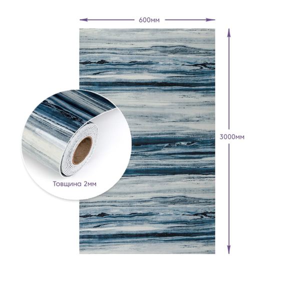Самоклеюча стінова PET плитка у рулоні 600*3000*2mm (D) SW-00002427 | Зображення 2