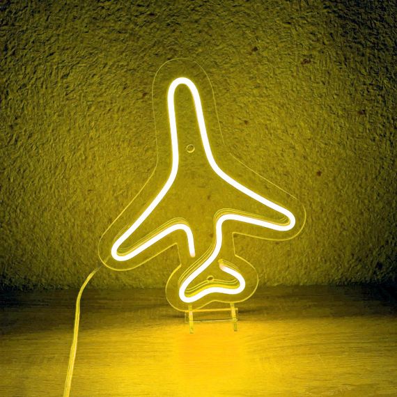 Неоновий світильник Літак 250х300 acr-n000089 | Зображення 5