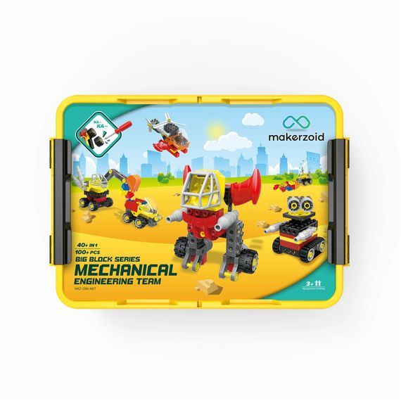Конструктор Makerzoid Big Building Blocks-Mechanical Engineering Team (MKZ-OBK-MET) | Зображення 7