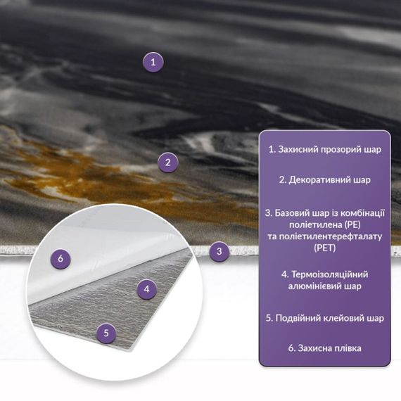 Самоклеюча стінова PET плитка 600*300*2mm (D) SW-00002311 | Зображення 1