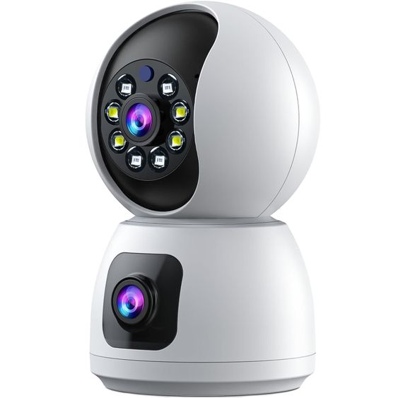Поворотная WiFi камера видеонаблюдения, видеоняня uSafe IC-01DL-PTZ, с датчиком движения и ночной подсветкой, 4 МП | Зображення 1