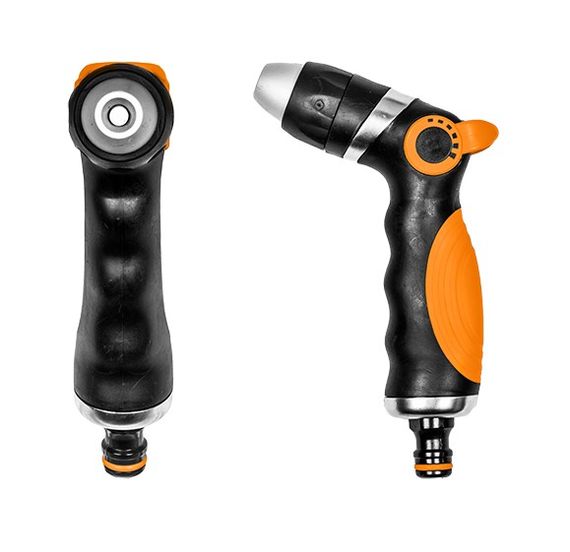 Пістолет Bradas для поливу металевий регульований прямий BLACK LINE ECO-2036