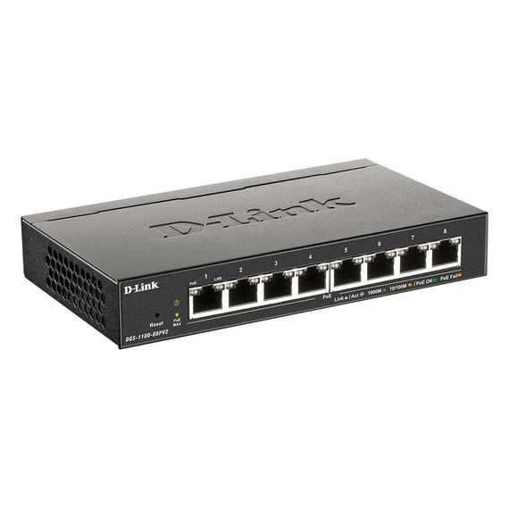 Комутатор мережевий D-Link DGS-1100-08PV2 | Зображення 1