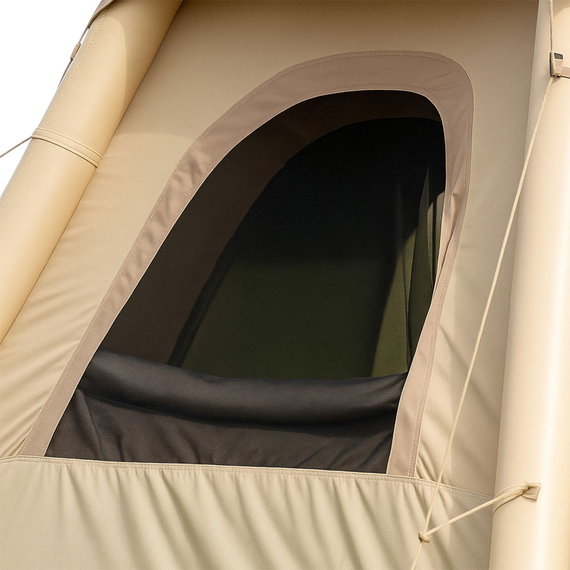 Надувний 3-місний намет 230×230×150 (см) для туризму та риболовлі намет з надувним каркасом Бежевий LU-021 | Зображення 1