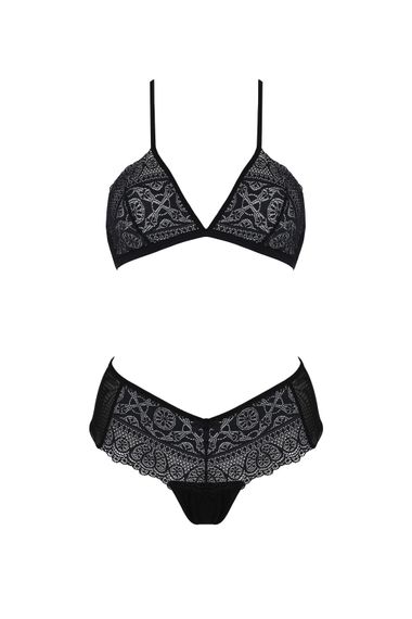 Комплект Passion KERRIA BIKINI black, L/XL, бралет і трусики-бікіні | Зображення 2