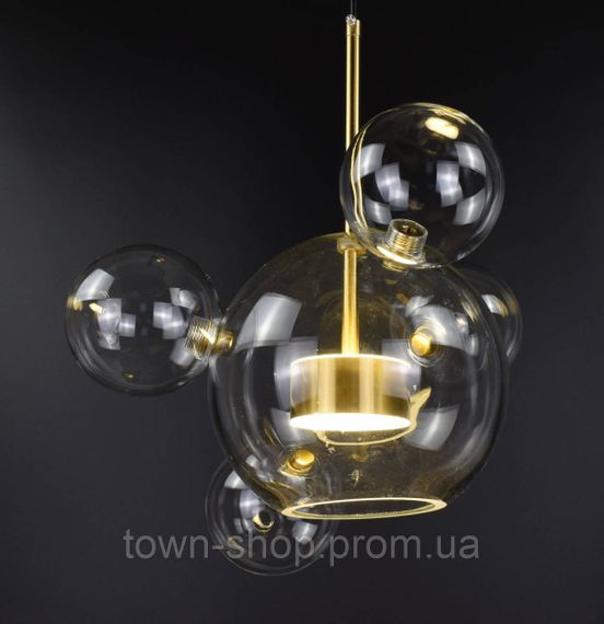 Люстра потолочная LED AA397-200+4-ab Латунь 40-130х35х35 см. | Зображення 2