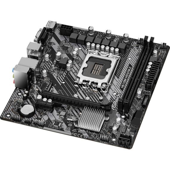 ASRock H610M-HDV/M.2 R2.0 (1700/H610, 2*DDR4, 1xPCIex16, HDMI/DVI/VGA, 4xSATA, M.2, GLan, 7.1ch,mATX | Зображення 1