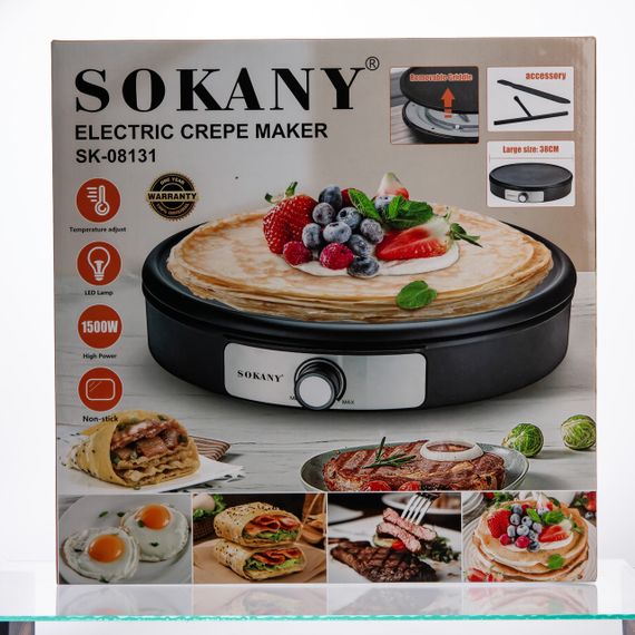 Млинниця електрична Sokany SK-08131 електромлинниця Ø37 см | Зображення 5