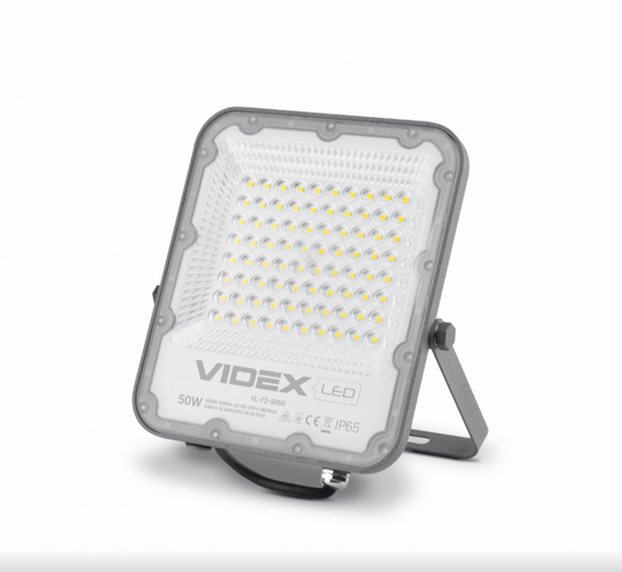 LED Прожектор 50W 5000К 220V VL-F2-505G Videx | Зображення 1