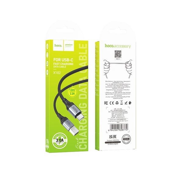 USB Hoco X102 Type-C 3A | Зображення 1