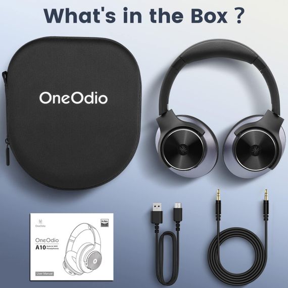 Гарнітура OneOdio A10, Bluetooth+3,5мм Black | Зображення 5