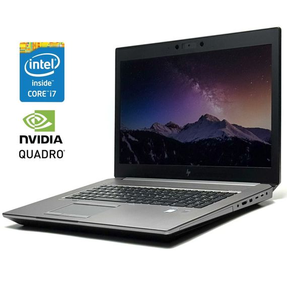 Мобільна робоча станція HP ZBook 17 G6 / 17.3" (1920x1080) IPS / Intel Core i7-9850H (6 (12) ядер по 2.6 - 4.6 GHz) / 16 GB DDR4 / 256 GB SSD + 1000 GB HDD / nVidia Quadro RTX 3000, 6 GB GDDR6, 192-bit / WebCam / Win 11 Pro б/в