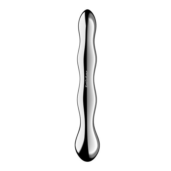 Металевий дилдо Satisfyer Cosmic Crest 2, двосторонній, можна нагрівати й охолоджувати | Зображення 3