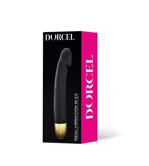 Вибратор Dorcel Real Vibration M Gold 2.0, диам 3,7см, перезаряжаемый, для точки G | Зображення 4