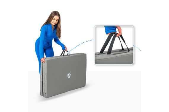 Матрац гімнастичний THUNDER MG-03, 197 х 90 х 5 см, сірий (MG-03-GREY) | Зображення 3