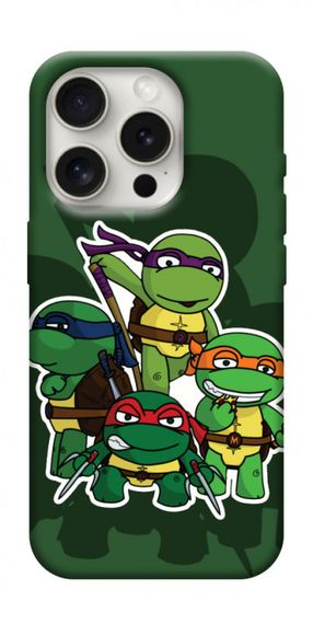 Чохол з картинкою Green turtles для Apple iPhone 16 Pro Max (6.9")