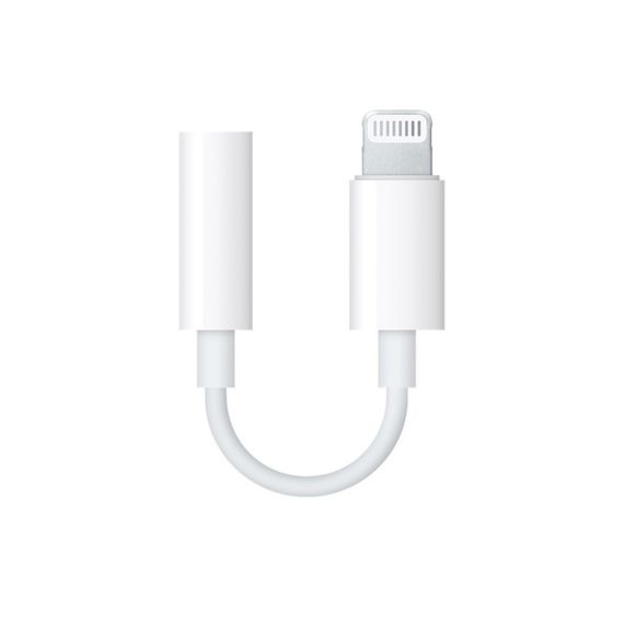 Адаптер для Apple Lightning to 3.5mm Headphone Jack (ААА) (box, no logo) Белый | Зображення 1