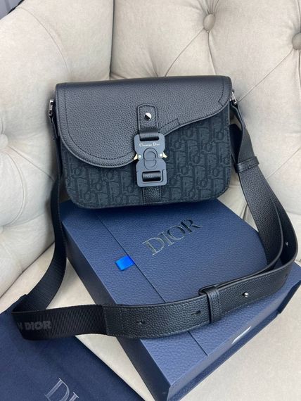 Месенджер Dior Saddle Gray сiра c858