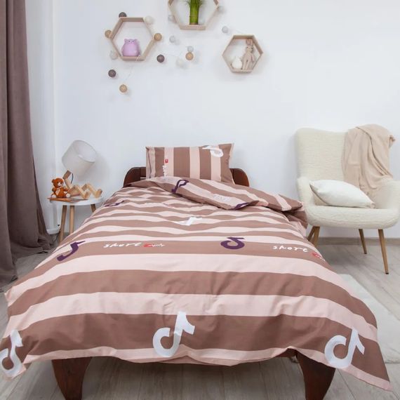 Постільна білизна підліткова ТЕП Soft dreams Тренди 2-04191-29893 150х215 см коричневий | Зображення 2