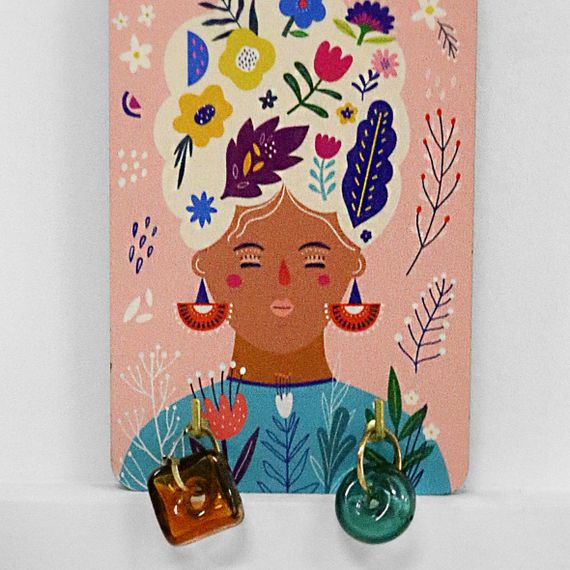 Ключница настенная Flower woman 10x15 см (KEDL_21S002) | Зображення 1