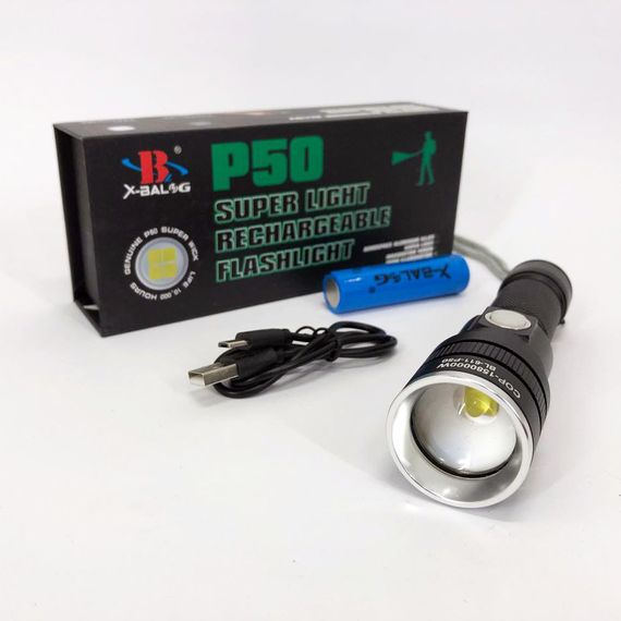 Фонарь лед тактический BL-611-P50, Фонарик военный, Фонарь ручной металлический, Ручной фонарик cob NX-15 | Зображення 2