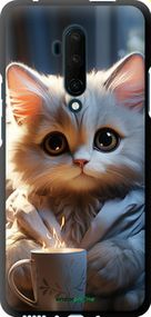 Чохол на OnePlus 7T Pro Білий кіт "5646b-1810-2448"