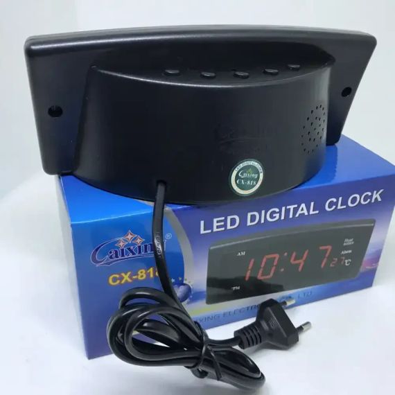 Часы настольные с будильником Caixing CX-818 с зеленой подсветкой | Зображення 5