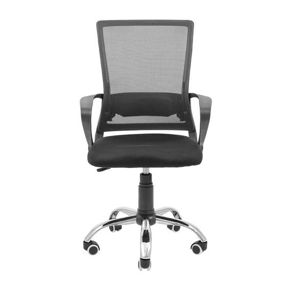 Крісло Робін Хром Піастра Сітка чорна | Зображення 1