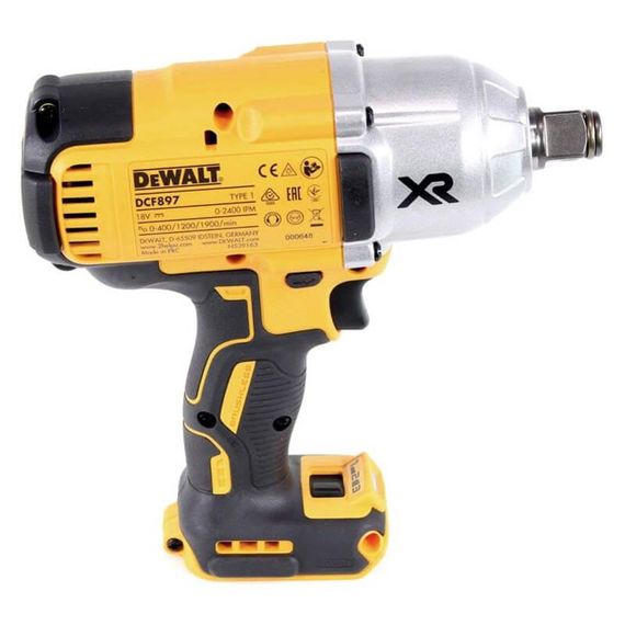 Гайковерт ударний акумуляторний безщітковий 1250Нм DeWALT DCF897NT | Зображення 2
