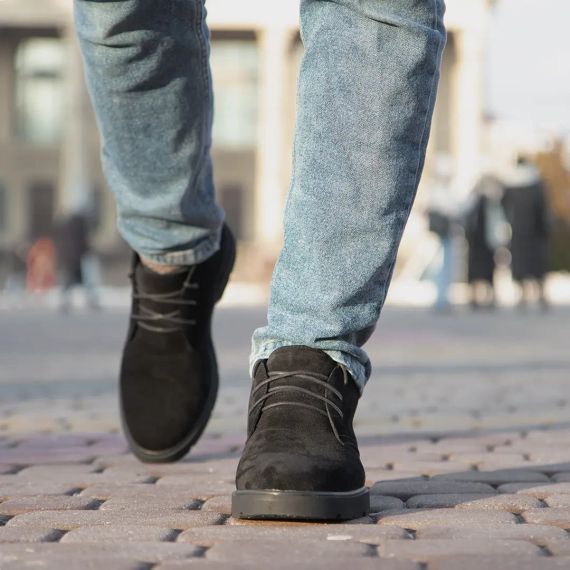 Замшеві зимові черевики для чоловіків із хутром 45 розмір | Зображення 6