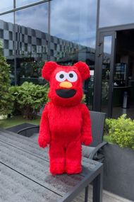 Фигурка Bearbrick Sesame Street Elmo дизайнерська статуетка ведмідь Беарбрік 70 см mb044 червона
