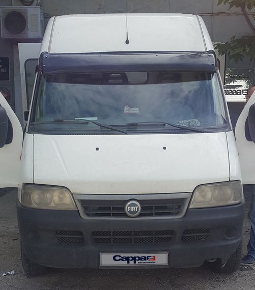Козырек на лобовое стекло (черный глянец, 5мм) для Fiat Ducato 1995-2006 гг | Зображення 5