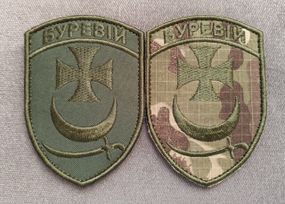Шеврон Буревей / комплект 2шт (хаки)