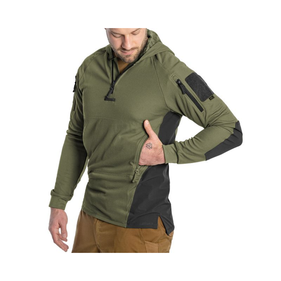 Кофта тактична Helikon-Tex RANGE HOODIE - TopCool, оливковий, розмір XL | Зображення 4