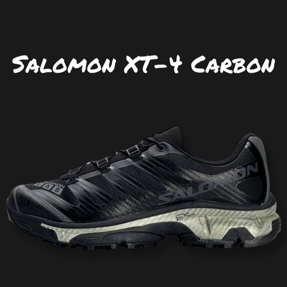 Мужские кроссовки Salomon XT-4 Carbon Black Grey Silver весна / літо / осінь A3633 44 28 см